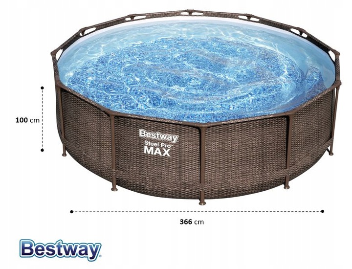 basen ogrodowy Bestway rattanowy