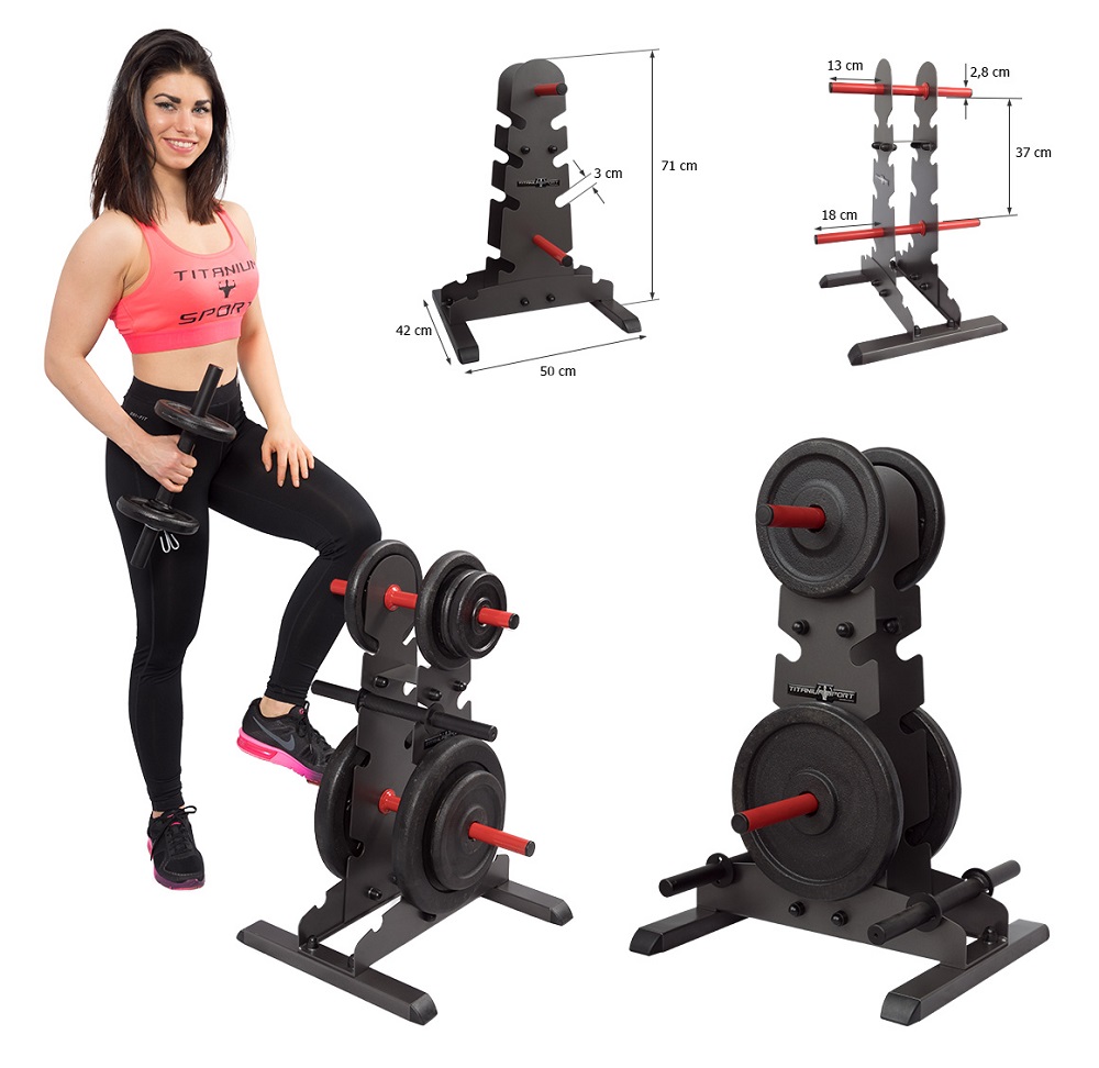 Stojak na obciążenia, hantle i gryfy TS1S02 Titanium Sport