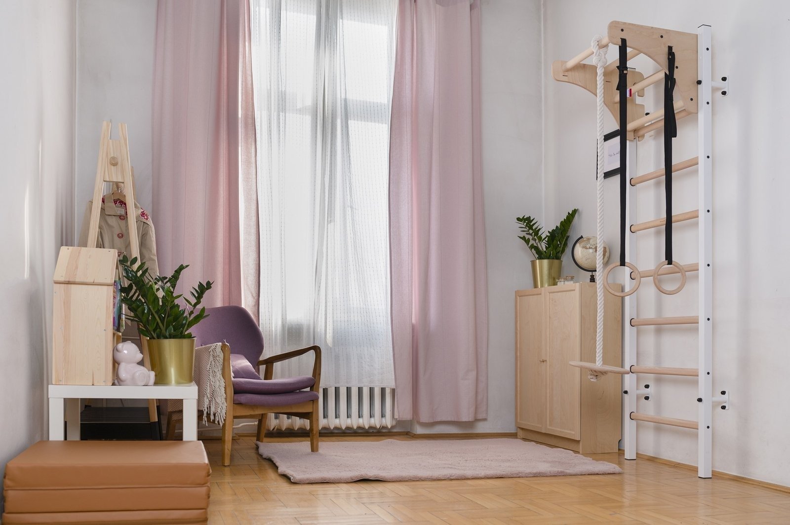 Drabinka gimnastyczna dla dzieci 211W BenchK 230 x 67 cm