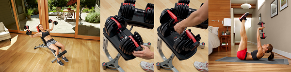 Hantle Regulowane Bowflex SelectTech 552i (zestaw)