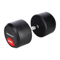 Hantla gumowana 50 kg UNDERFIT do ćwiczeń siłowych fitness