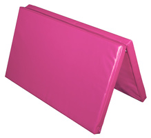 Materac dwuczęściowy z rzepami UNDERFIT 130 x 120 x 6 cm miękki różowy