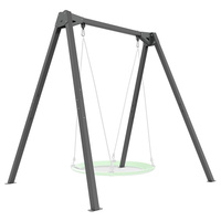 Huśtawka ogrodowa stelaż szeroki Marbo MO-015 premium 200kg łożyska