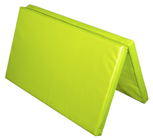 Materac dwuczęściowy z rzepami UNDERFIT 130 x 120 x 6 cm miękki seledynowy