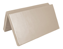 Materac dwuczęściowy z rzepami UNDERFIT  130 x 120 x 10 cm miękki beżowy