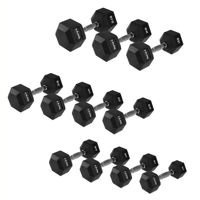 Zestaw hantli gumowanych Hex Pro 2-22,5 kg HMS