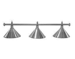 Lampa bilardowa Elegance 3 klosze srebrne