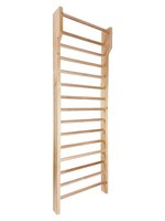 Drabinka gimnastyczna drewniana z drążkiem UNDERFIT 230 x 70 cm