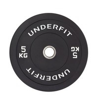 Obciążenie olimpijskie bumper Black UNDERFIT 5 kg