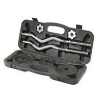 Gryf łamany z obciążeniami w zestawie 20 kg Insportline