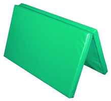 Materac dwuczęściowy z rzepami UNDERFIT 130 x 120 x 6 cm twardy zielony