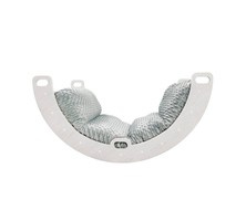 Bujak drewniany z kocykiem Sweet biały - zabawa i relaks w jednym