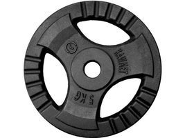 Obciążenie żeliwne do sztangi grafitowe (28,5 mm) 5 kg