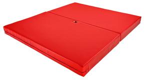 OUTLET Materac Pole Dance UNDERFIT 130 x 120 x 6 cm miękki czerwony