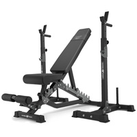 Ławka dwustronna MS-L101 2.0 + Stojaki pod sztangę MS-S108 2.0 - Zestaw