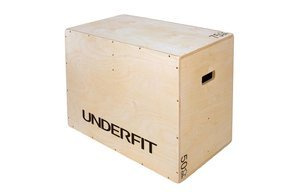 Skrzynia plyometryczna UNDERFIT 75 x 60 x 50 cm drewniana
