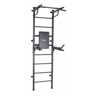 Drabinka gimnastyczna WORKOUT Gamma | 230 cm, czarna – poręcze, oparcie