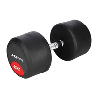 Hantla gumowana 45 kg UNDERFIT do ćwiczeń siłowych fitness