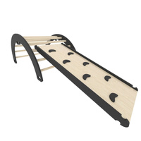 Domowy plac zabaw Sweet Plus czarny | Montessori | bujak + zjeżdżalnia 2w1