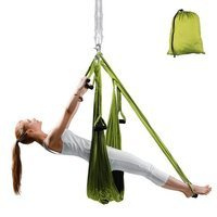 Antygrawitacyjny hamak do jogi Hemmok Insportline zielony