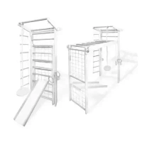 Domowy Plac zabaw Drabinka Czempion biały