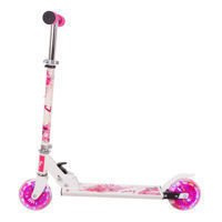 Hulajnoga różowa WORKER Pinki ze świecącymi kółkami LED