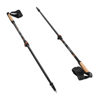 Kije nordic walking Nils NW8613 węglowe 125 cm lekkie komfortowe