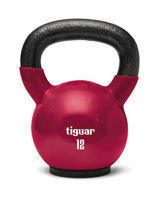 Kettlebell żeliwny pokryty winylem tiguar 12 kg