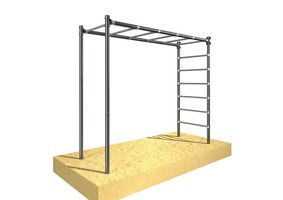 Drążek ogrodowy drabinka gimnastyczna pozioma i pionowa OCYNK Street workout UNDERFIT UF9884