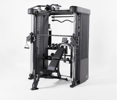 Profesjonalna brama funkcjonalna z Maszyną Smitha + Ławka FID7.1, 2x75 kg