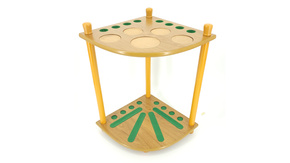 Stojak narożny 8 kijów buk