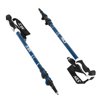 Kije trekkingowe TK8601 składane niebieskie 135 cm z blokadą + pokrowiec