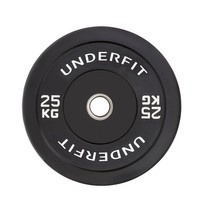 Obciążenie olimpijskie bumper Black UNDERFIT 25 kg