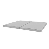 Materac gimnastyczny szary KIDS 200x100x5 cm składany 2-częściowy amortyzacja