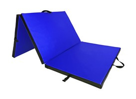 Materac gimnastyczny składany UNDERFIT 195 x 100 x 5 cm twardy niebieski