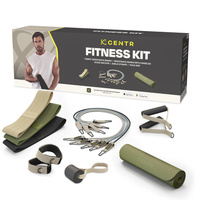 Kompletny zestaw treningowy Centr Fitness Kit z akcesoriami, matą i torbą