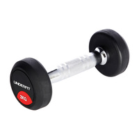 Hantla gumowana 2 kg UNDERFIT do ćwiczeń siłowych fitness