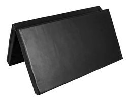 Materac dwuczęściowy z rzepami UNDERFIT 130 x 120 x 10 cm miękki czarny