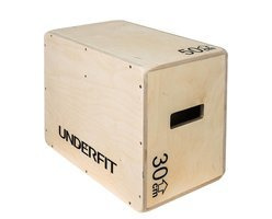 OUTLET Skrzynia plyometryczna UNDERFIT 50 x 40 x 30 cm drewniana