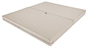 Materac Pole Dance UNDERFIT 130 x 120 x 10 cm miękki beżowy