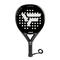 Rakieta do padel VirtuFit Hybrid czarno-srebrna 365g moc i kontrola