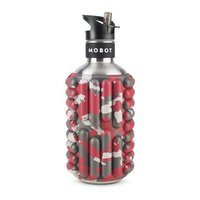 Roller bidon 2W1 MOBOT Big Bertha 1,2 L czerwone moro