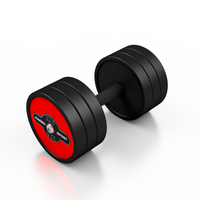 Hantla stała gumowana czerwony 22,5 kg Marbo