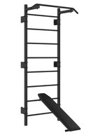 Drabinka gimnastyczna metalowa UNDERFIT 228 x 115 cm z drążkiem i ławką