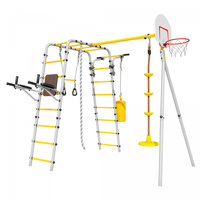 Plac zabaw Fitness | Lina + Kosz + Worek Bokserski + talerz-huśtawka | 100 kg