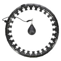 Hula-Hop z wypustkami i obciążnikiem HHW12 HMS czarny