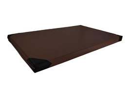 Materac gimnastyczny UNDERFIT 200 x 120 x 10 cm miękki brązowy