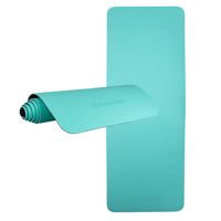 Mata treningowa fitness Double Insportline zielono-czarna