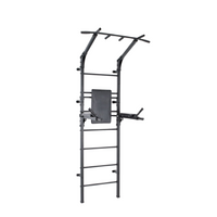 Drabinka gimnastyczna OLIMP czarna | Drążek + Poręcze | Trening 250 kg