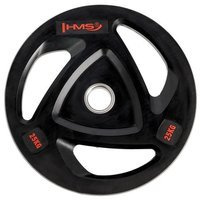 Talerz olimpijski ogumowany czarny TOX25 HMS 25 kg